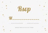 Wedding Fonts - RSVP card